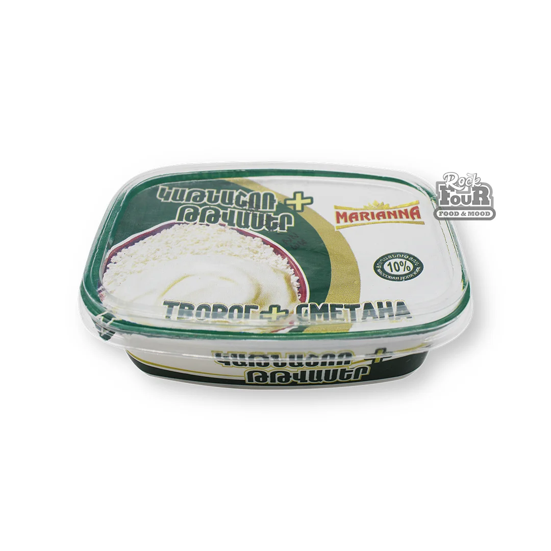 Կաթնաշոռ + թթվասեր «Marianna» 10% 180գ